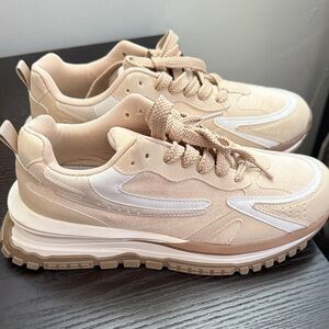 Neutral Beige Chunky Sneakers- never worn brand new